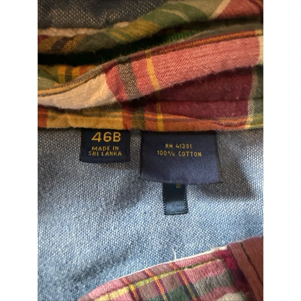 Polo Ralph Lauren Authentic Indian Madras Plaid Men's Shorts 46B